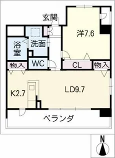 シャンテロアール【2階】の間取り