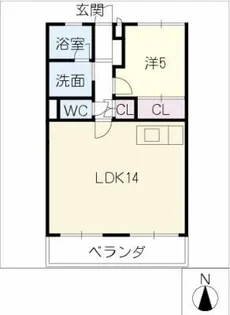 ロイヤル御器所【6階】の間取り