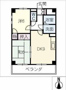ヒルズ覚王山【3階】の間取り