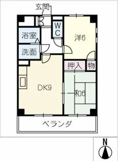 ヒルズ覚王山【2階】の間取り