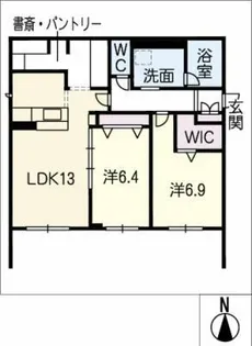 オルテンシア【1階】の間取り