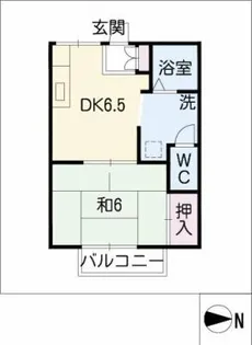 エンゼルハウス3【1階】の間取り