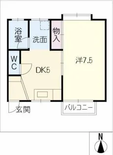 エンゼルハウス5 北棟【1階】の間取り