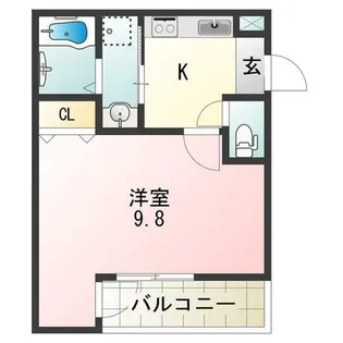 フジパレス遠里小野Ⅰ番館【3階】の間取り