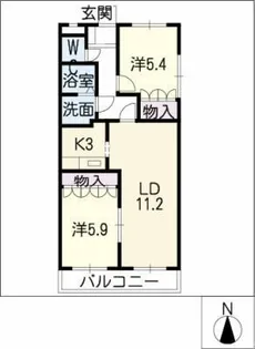 モンプレージ【1階】の間取り