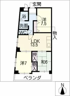 セシリオ原【4階】の間取り