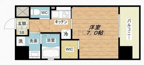 レオンヴァリエ大阪ベイシティⅡ【3階】の間取り