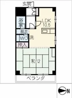胡蝶ビル【3階】の間取り