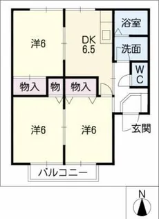 グリーンコートA棟【2階】の間取り