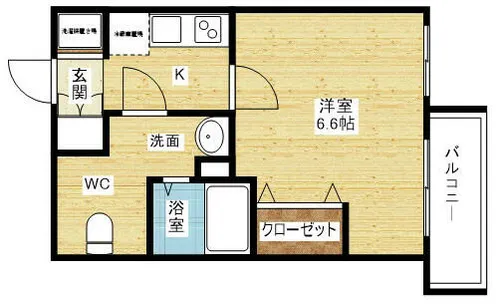 フレンシアノイエ東三国【2階】の間取り