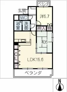パラシオン2559【3階】の間取り