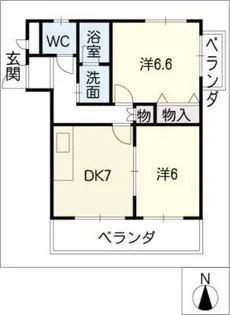 WINDOWS GRACE【2階】の間取り