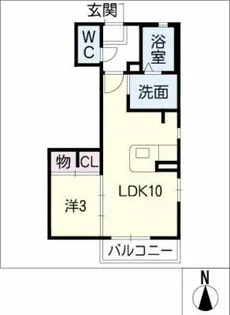 カリフォルニアハウス【1階】の間取り