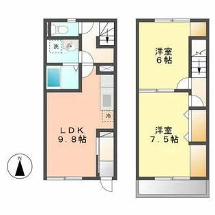 サニー(SUNNY)【1階】の間取り