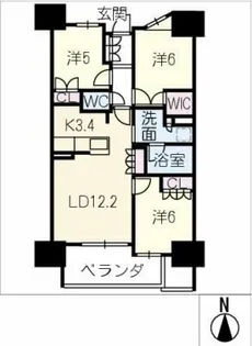 プラウド一宮 1003号【10階】の間取り
