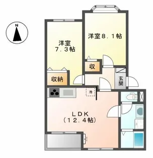 ル・リアン【2階】の間取り