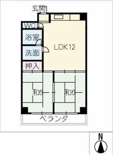 第一ビル【7階】の間取り