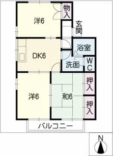 ハビテーションNK【2階】の間取り