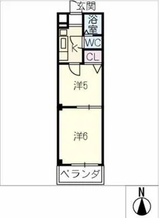 メゾンロイヤル【4階】の間取り
