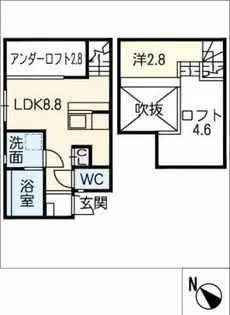 PENTA HILLS 滝川町【1階】の間取り