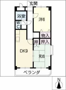 キャッスル・ファイブ南田尾【1階】の間取り