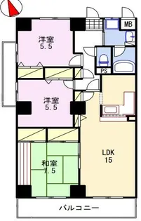 デュプレックス船場【3階】の間取り
