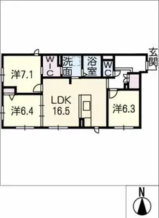モーメン ベルク【1階】の間取り