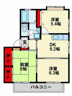 ディアス吉祥寺A【201号室】の間取り