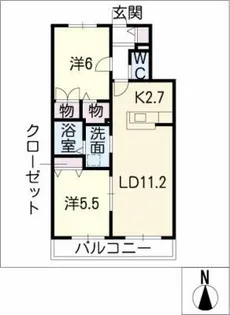 へーベルメゾン浜道【1階】の間取り