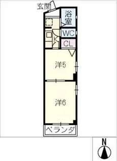 メゾンロイヤル【6階】の間取り