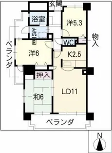 オペラ・デ・社台【2階】の間取り
