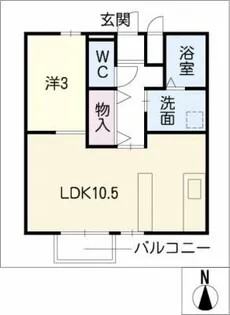 美邦ハイツパートⅥ【2階】の間取り