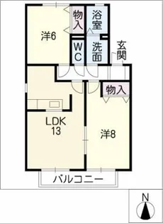 ウィスティリアB棟【1階】の間取り
