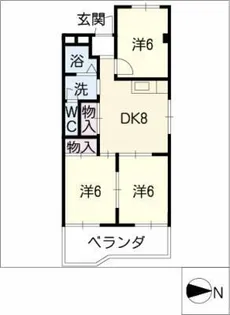 ハイツエルム【3階】の間取り