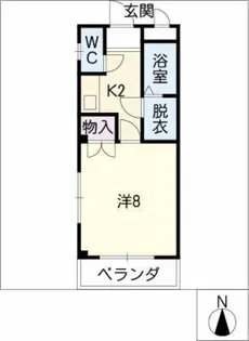 ホワイトハイツ赤池【3階】の間取り
