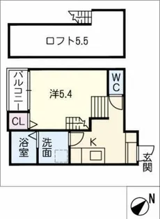 クレセール吹上【1階】の間取り