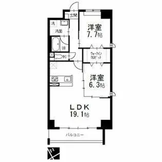 オルソパール伝馬【0903号室】の間取り