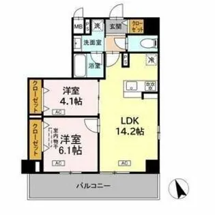 ヴィラ トルチュ東刈谷【2階】の間取り