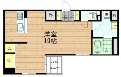 グランエクラ勝山南(旧グランパシフィック勝山南)【1階】の間取り