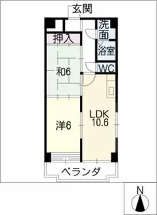 アーバンライフ中山【4階】の間取り