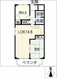 アーバンライフ中山【5階】の間取り