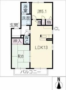 ファミイ A棟【1階】の間取り