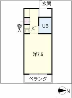 アーバンハイツ青山【2階】の間取り