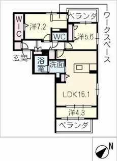 HIGH LINE PARK A【3階】の間取り