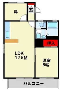 シティハウスれんげじ【101号室】の間取り