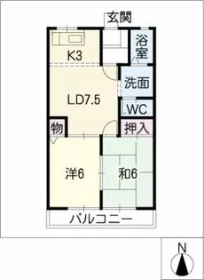リバーサイドT・Y【2階】の間取り