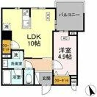 ヴィラ トルチュ東刈谷【2階】の間取り