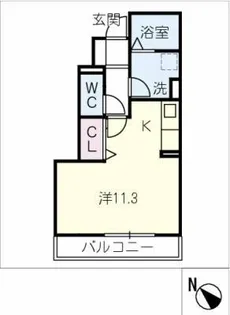 エステート松崎 B棟【1階】の間取り