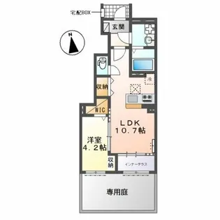 フェリーチェ瀬戸【1階】の間取り