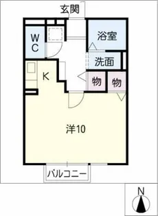 アネシス伏屋【1階】の間取り